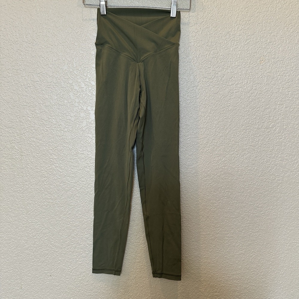 Offline By‎ Aerie Real Me High Rise Crossover 7/8 Leggings Stretch Green Small